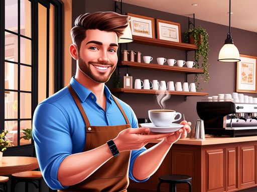 Cafe Owner Business Simulator Logo