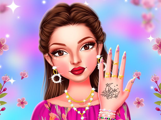 Celebrity Spring Manicure Design Logo