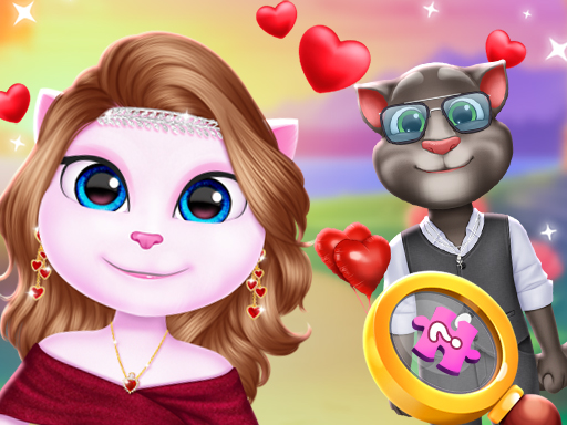 Kitty Couple Lovely Valentine Logo