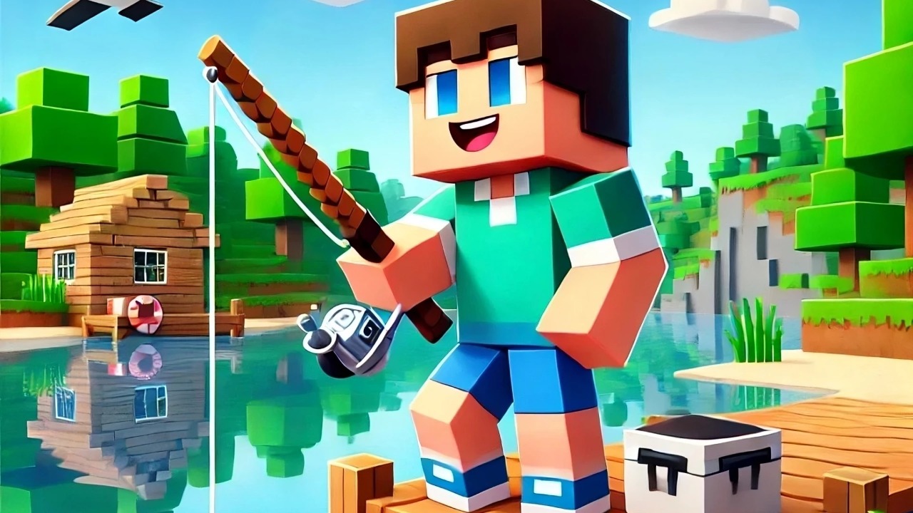 Noob fun fishing Logo