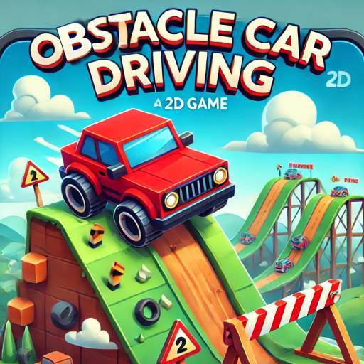 Obstacle Car Driving Logo