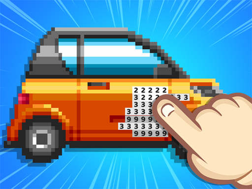 Pixel Fun Color By Number Logo