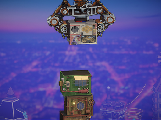 Steampunk Tower Builder Logo