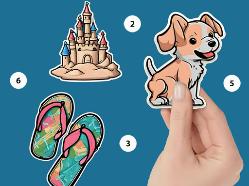 Sticker Book Puzzle Color By Number Logo