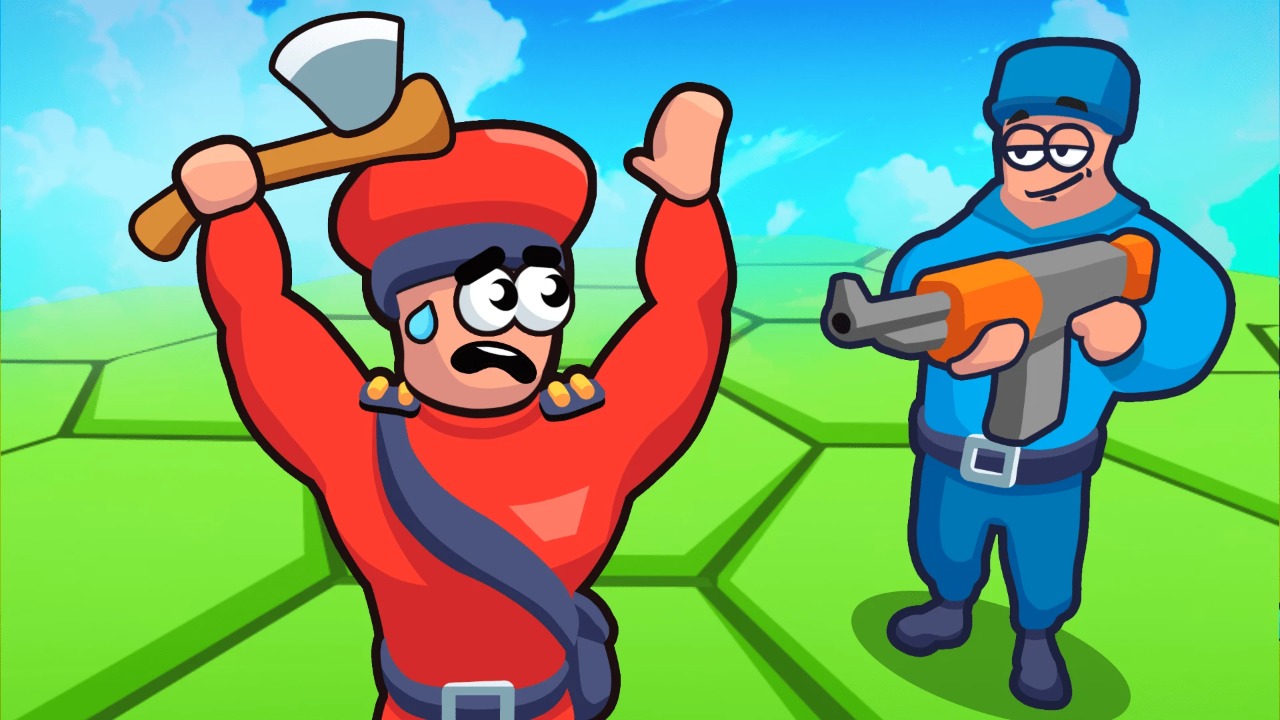 Tile Hex World: Red vs Blue Logo